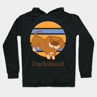 Cute Dogs illustrations - Dachshund Hoodie